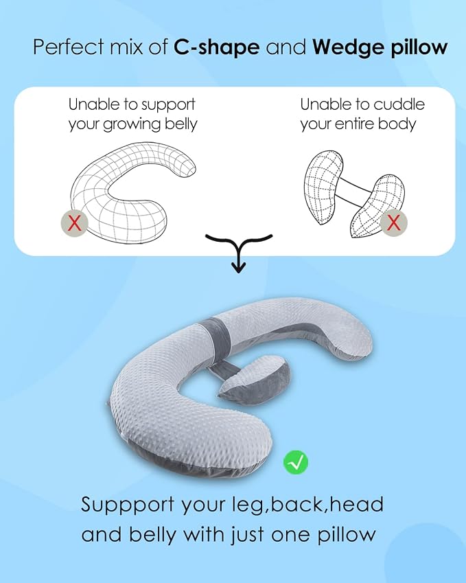 QUEEN ROSE Pregnancy Pillow E Shaped - Image 3