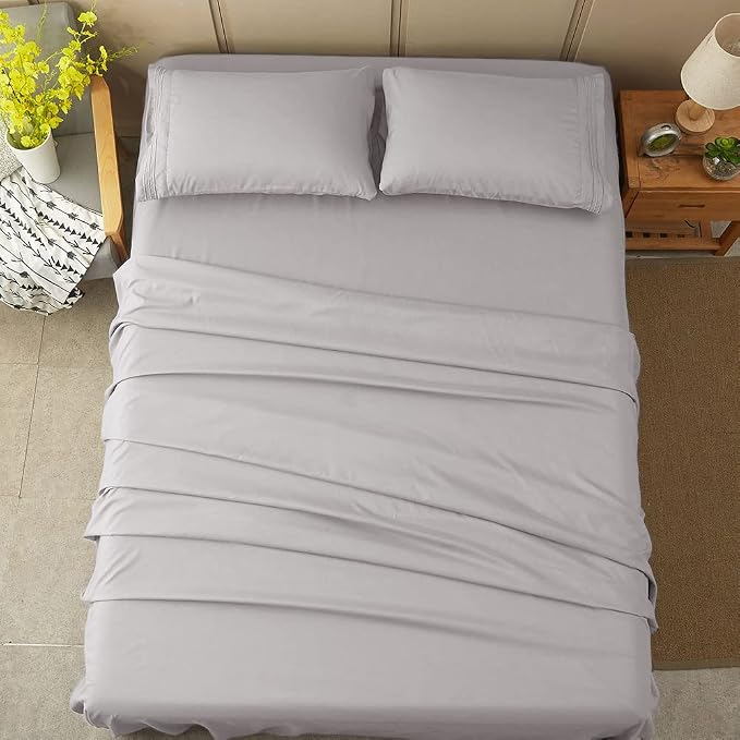 SONORO KATE Bed Sheet Set Super Soft Microfiber 1800 Thread Count Luxury Sheets - Image 8