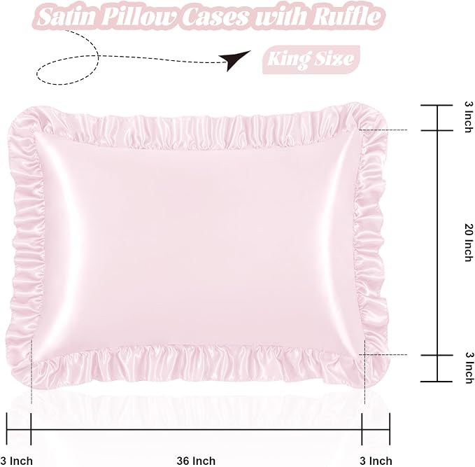 Homiest Ruffle Satin Pillowcase - Image 3
