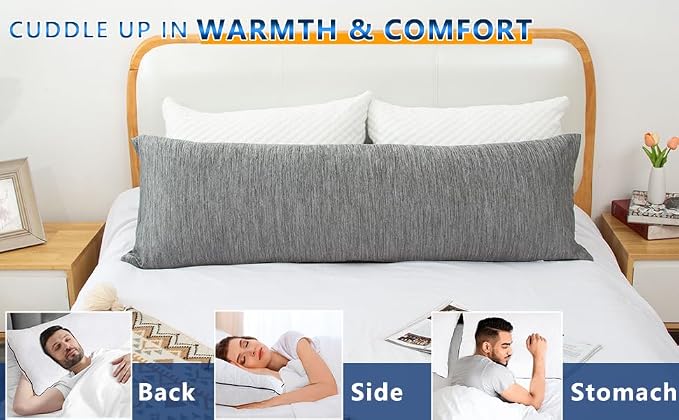1 MIDDLE ONE Body Pillow, Memory Foam Body Pillows - Image 5