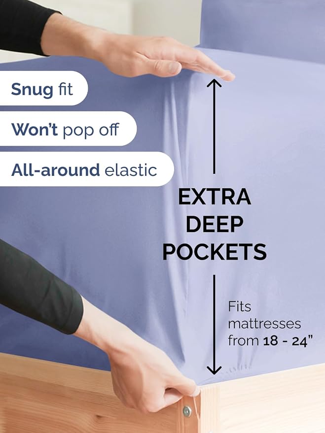 Extra Deep Twin XL Fitted Sheet - Image 2