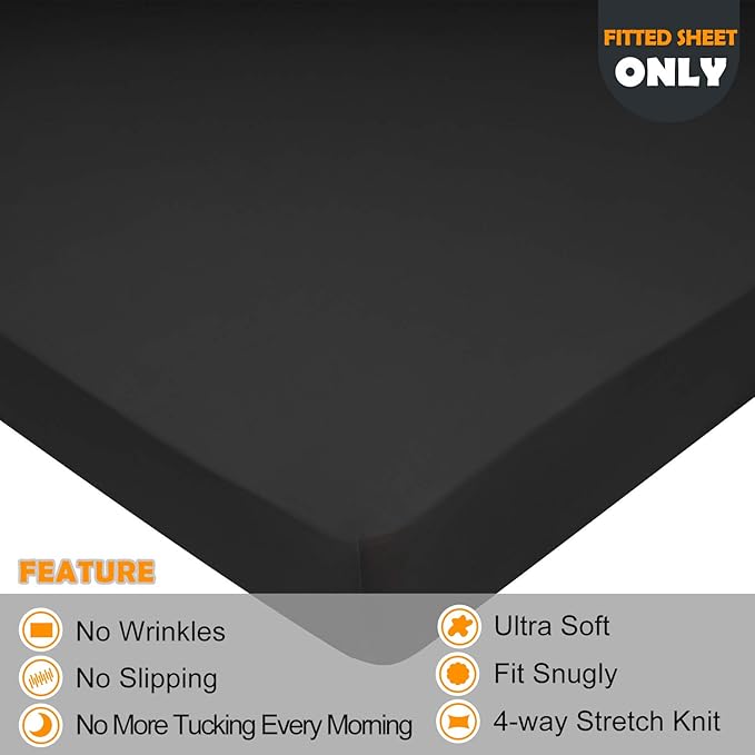 Stretch King Size Fitted Sheet Only - Image 2