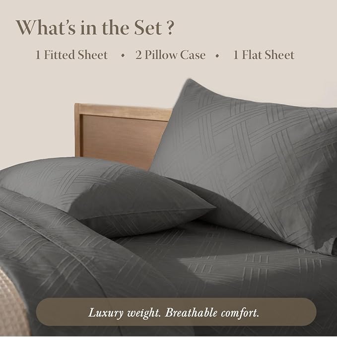 Threadmill Luxury 100% Cotton Queen Bed-Sheets - Image 4
