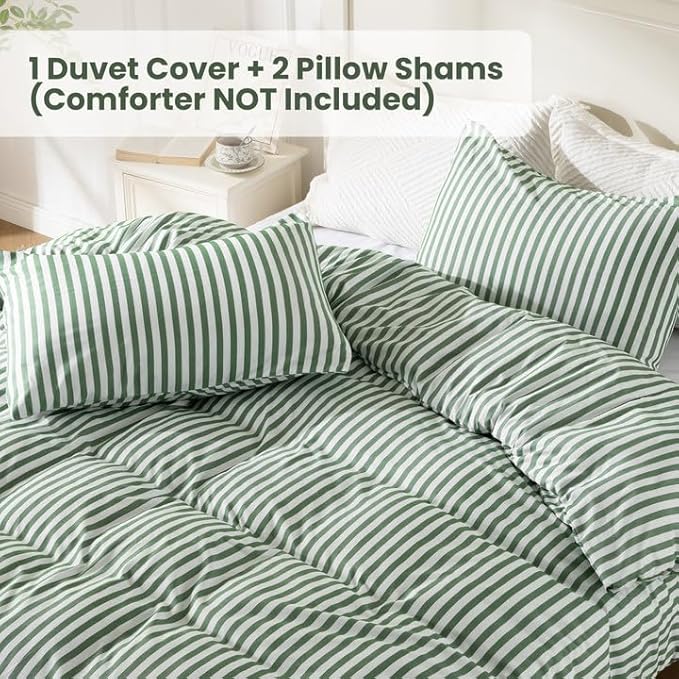 ROSE&RISY King Duvet Cover Set, 3 Pieces Soft Bedding Set, Breathable and - Image 2