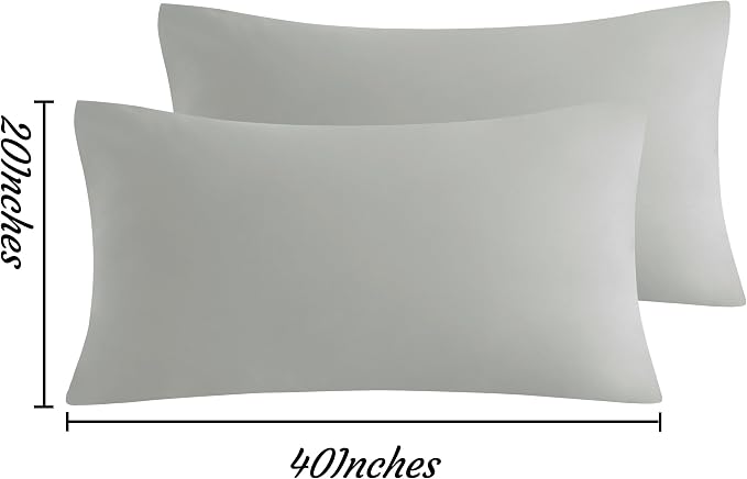 NTBAY King Pillow Cases Set of 2, 2 Pack Brushed Microfiber 20x40 Pillow Cases - Image 3