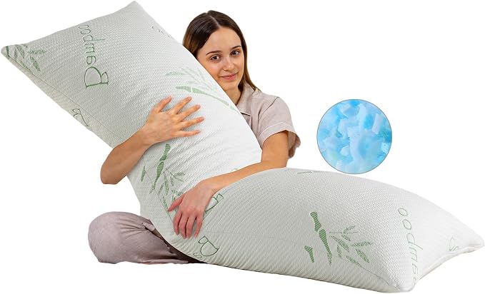 HOXXME Body Pillow for Adults Shredded Memory Foam Long Full Body Pillow for by HOXXME