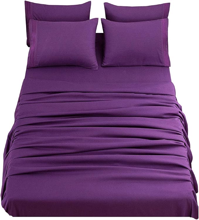 SONORO KATE Bed Sheet Set Super Soft Microfiber 1800 Thread Count Luxury by SONOROKATE
