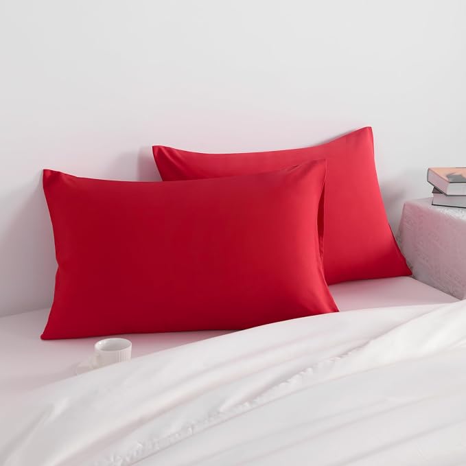 NTBAY Standard Pillow Cases Set of 2, 2 Pack Brushed Microfiber 20x26 Pillow - Image 2