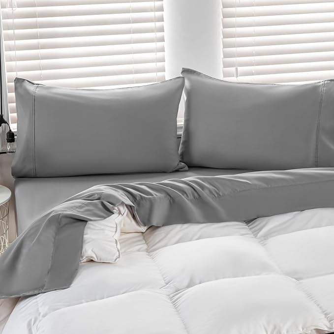 Kingnex Oversized King Flat Sheet 132x110 - Image 5