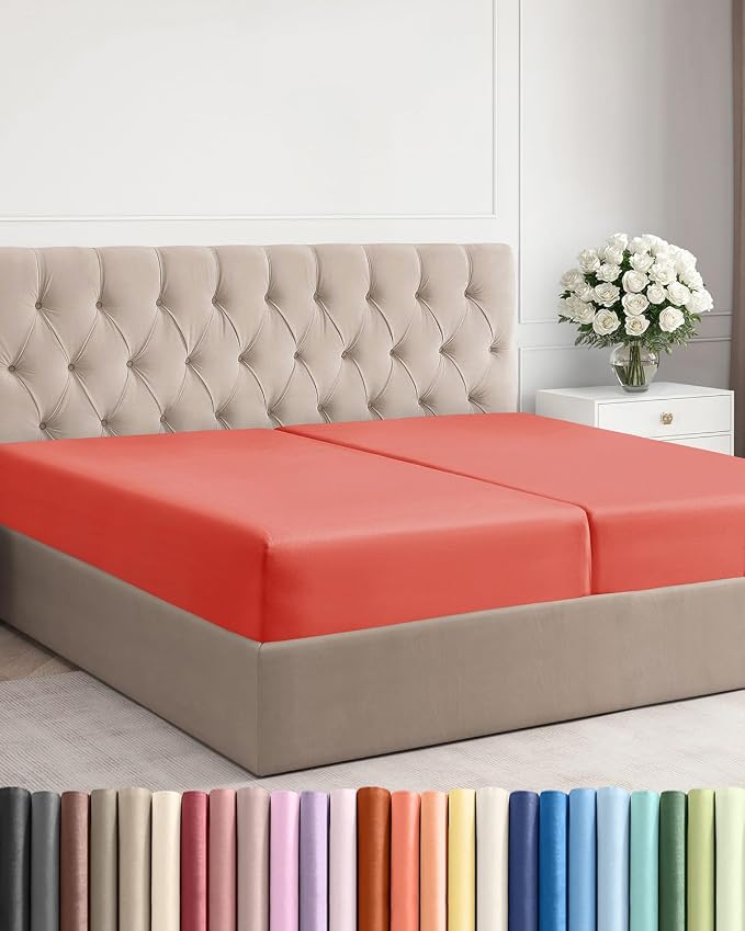 Split King Fitted Bed Sheet by CGKUnlimited