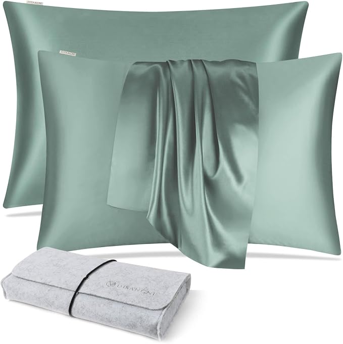 DISANGNI 100% Natural Mulberry Silk Pillow case by DISANGNI