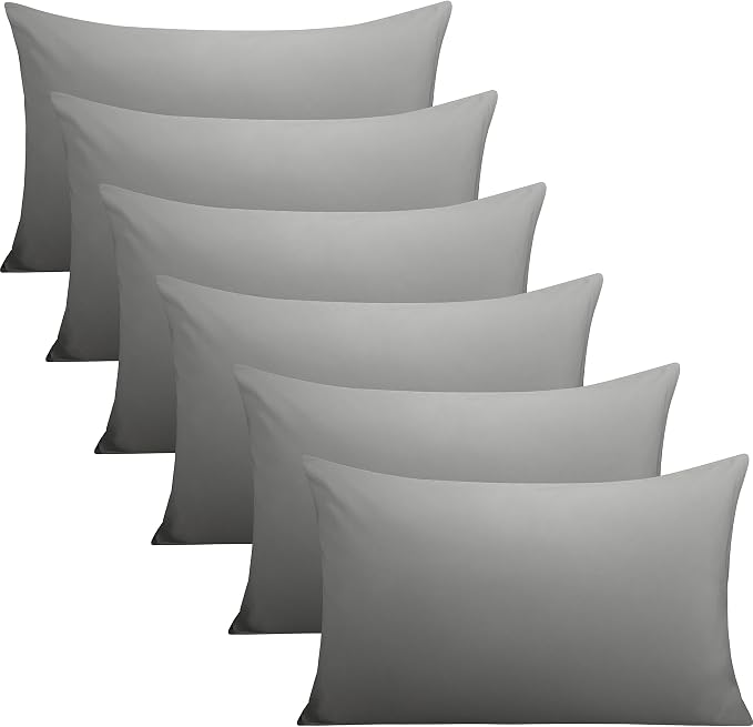 FLXXIE 6 Pack Microfiber Queen Pillowcases, Ultra Soft and Wrinkle, Fade by FLXXIE