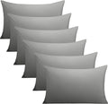 FLXXIE 6 Pack Microfiber Queen Pillowcases, Ultra Soft and Wrinkle, Fade by FLXXIE