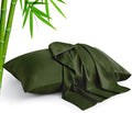 BEDELITE Olive Green Pillow Cases Queen Size Set of 2, Rayon Derived from by BEDELITE