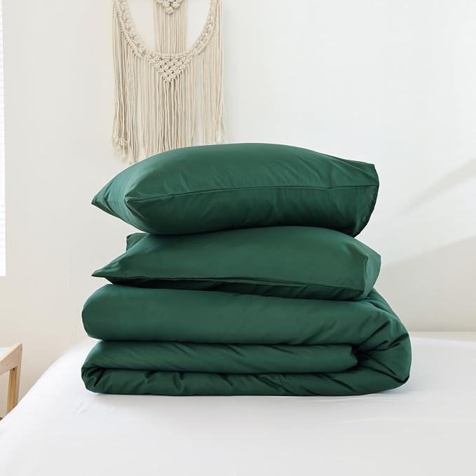 ROSGONIA King Size Comforter Set Emerald Green, All Season Blanket Lightweight - Image 8