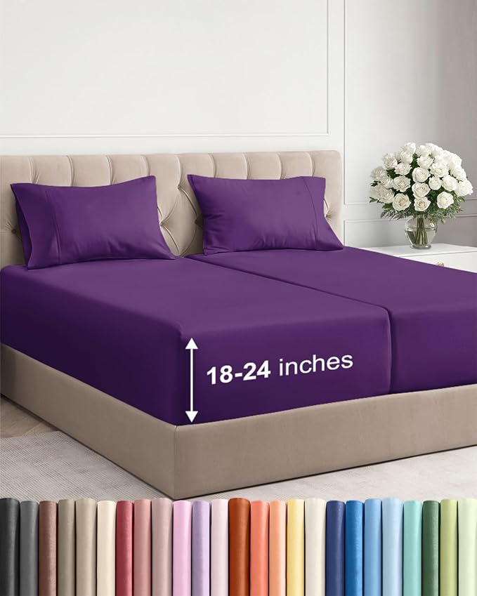 Extra Deep Split King Sheet Set by CGKUnlimited