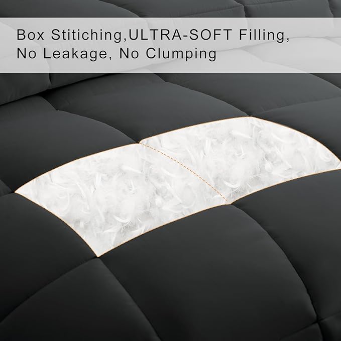 COHOME Oversized Queen Size Comforter, All-Season Quilted Down Alternative - Image 3