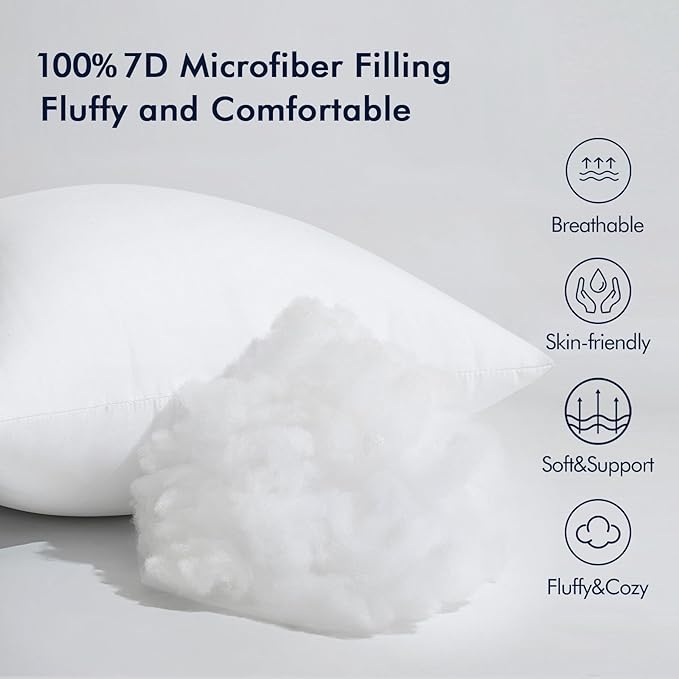 MIULEE Throw Pillow Insert Premium Pillow Stuffer Sham Rectangle Form - Image 2