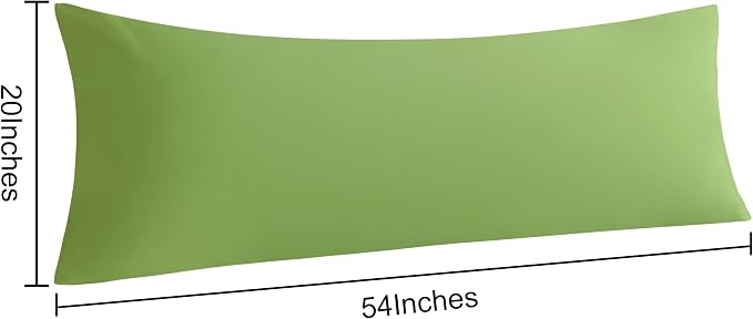 NTBAY Body Pillow Cases Set of 2, 2 Pack Brushed Microfiber 20x54 Pillow Cases - Image 5