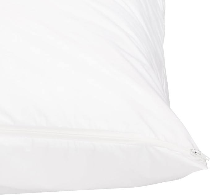 Amazon Basics Standard Breathable 100% Cotton Hypoallergenic Pillow Protector - Image 4