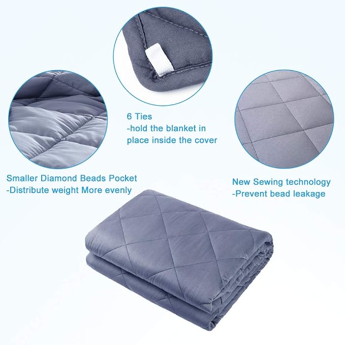 HYPNOSER Weighted Blanket for Kids, Pets | Diamond - Image 4