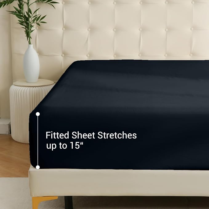 Bulk King Fitted Sheet Only Deep Pocket 6 Pack, Quick Sort Bottom Bed Sheets - Image 4