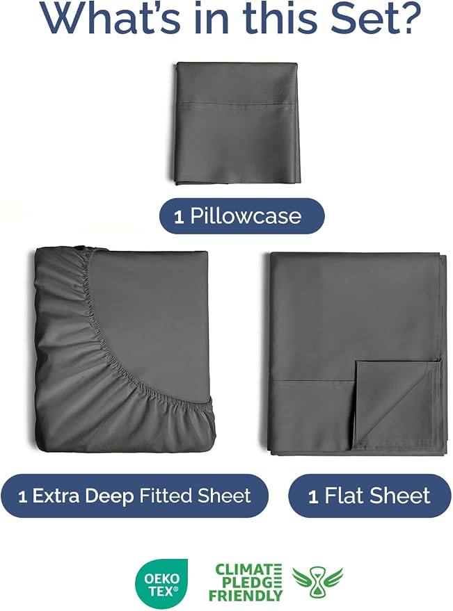 Extra Deep Twin Sheet Set - Image 2