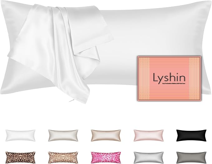 Silk Body Pillow Cover with Zipper, Mulberry Silk Pillow Cases Body Size by LYSHINSILKPILLOWCASES