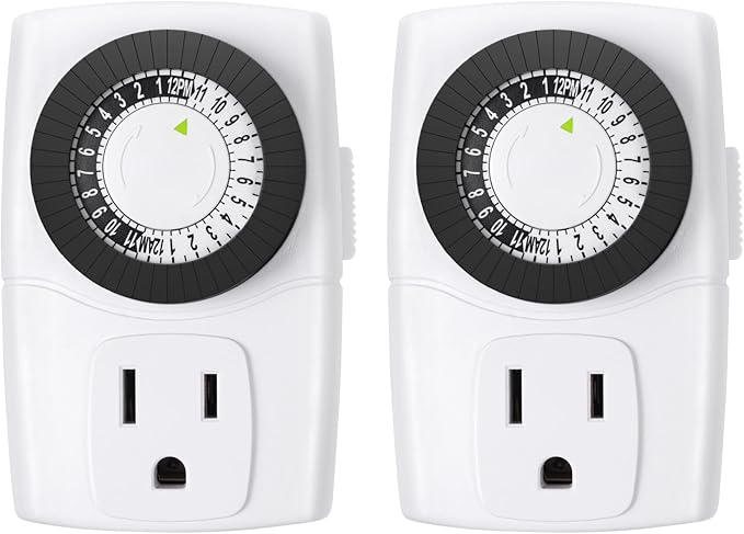 BN-LINK BND-60/U47 Indoor Mini 24-Hour Mechanical Outlet Timer by BN-LINK