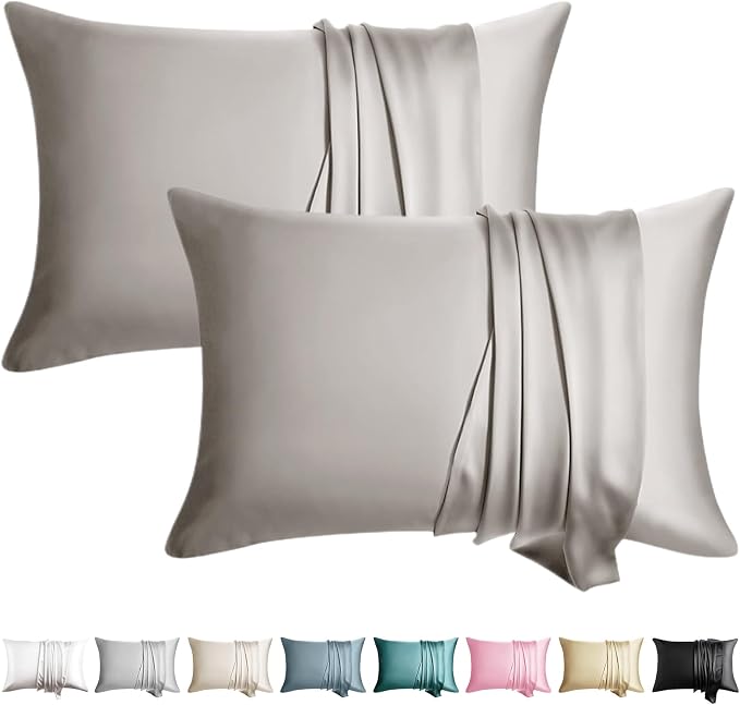100% Silk Pillowcase for Hair and Skin Toddler Size 2 Pack Mulberry Silk Pillow by WLOSJ
