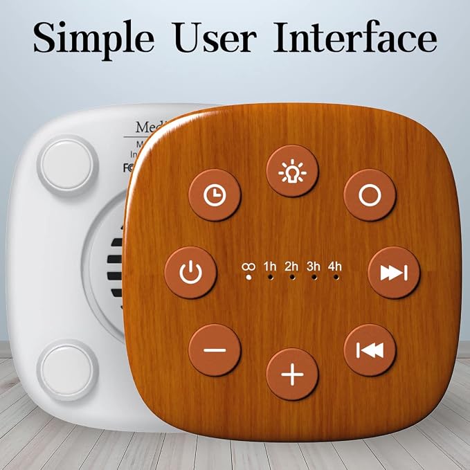 Meditation White Noise Machine Sound Machine 30 Soothing Sounds 12 Night Light - Image 6