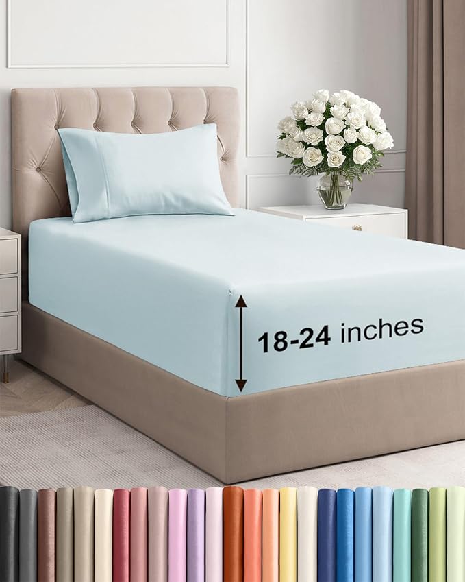 Extra Deep Twin Sheet Set by CGKUnlimited