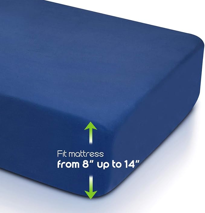 Fitted Sheet- COSMOPLUS Twin Fitted Sheet Only（No Flat Sheet or Pillow Shams） - Image 3