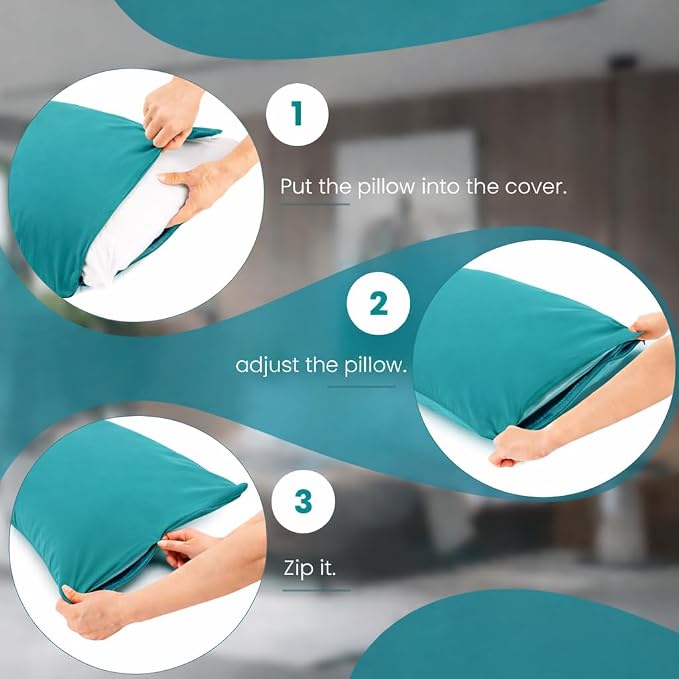 Evolive Ultra Soft Microfiber Body Pillow Cover/Pillowcases 21"x54" - Image 7