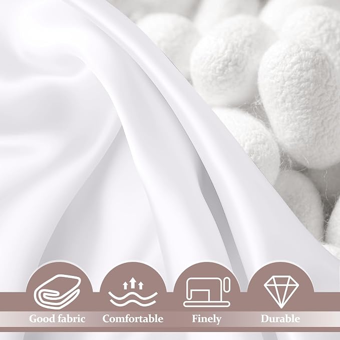 100% Pure Silk Pillowcase for Hair and Skin, Both Sides Mulberry Silk - Image 3