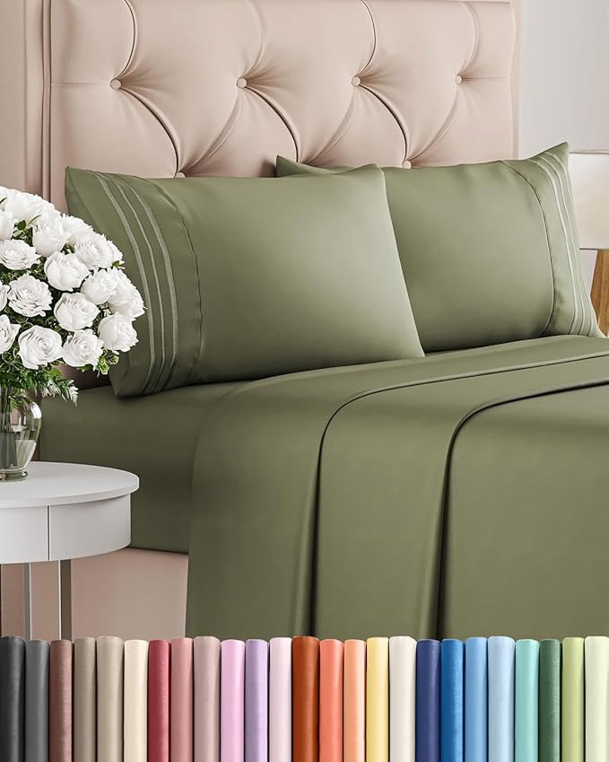 Queen Size 4 Piece Sheet Set by CGKUnlimited