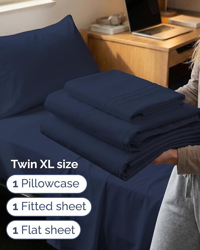 Twin XL Size 3 Piece Sheet Set - Image 3