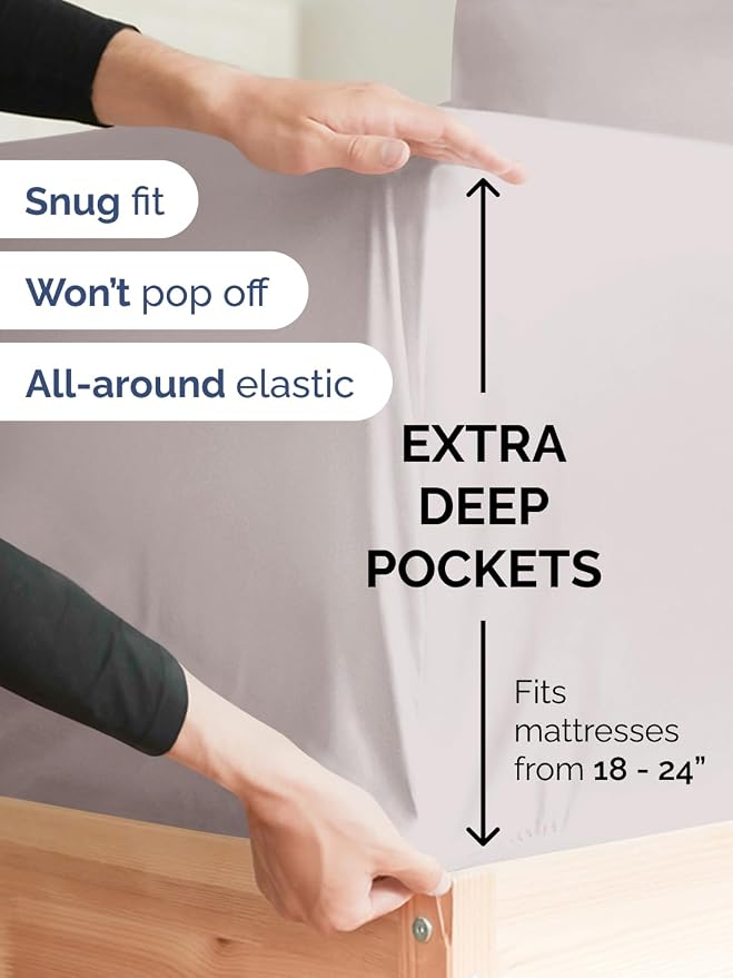 Extra Deep Split King Fitted Sheet - Image 2