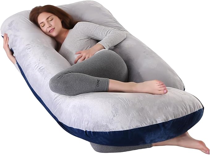 60 Inch Full Body Pregnancy Pillows by HychYAYA