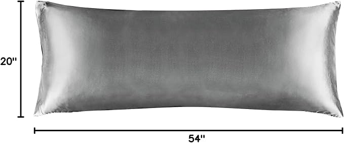 BEDELITE Satin Body Pillow Cover, Super Soft and Cooling Body Pillow Pillowcase - Image 8