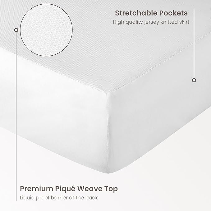 Bioweaves Organic Waterproof Mattress Protector – GOTS Certified Organic Cotton - Image 3