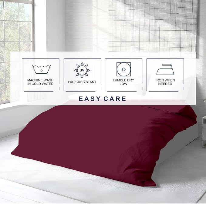 Kotton Culture 1 Pc Duvet Cover King Size-100% Egyptian Cotton 600 Thread Count - Image 6