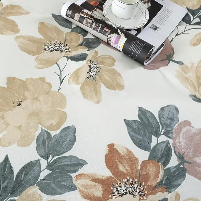 OAITE Duvet Cover Queen Size, Reversible Blooming Flower Orange Duvet Cover Set - Image 6
