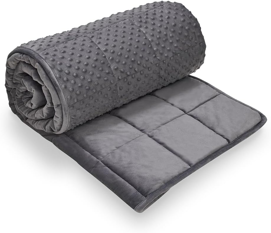 TONGDADA Minky Weighted Blanket | 40''x60'', 10lbs | Cozy and Soft Minky - Image 4