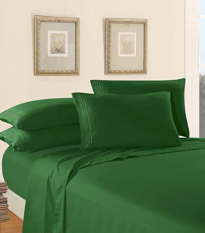 Elegant Comfort Luxury 1500 Premium Hotel Quality Microfiber 4-Piece Sheet Set - Image 3