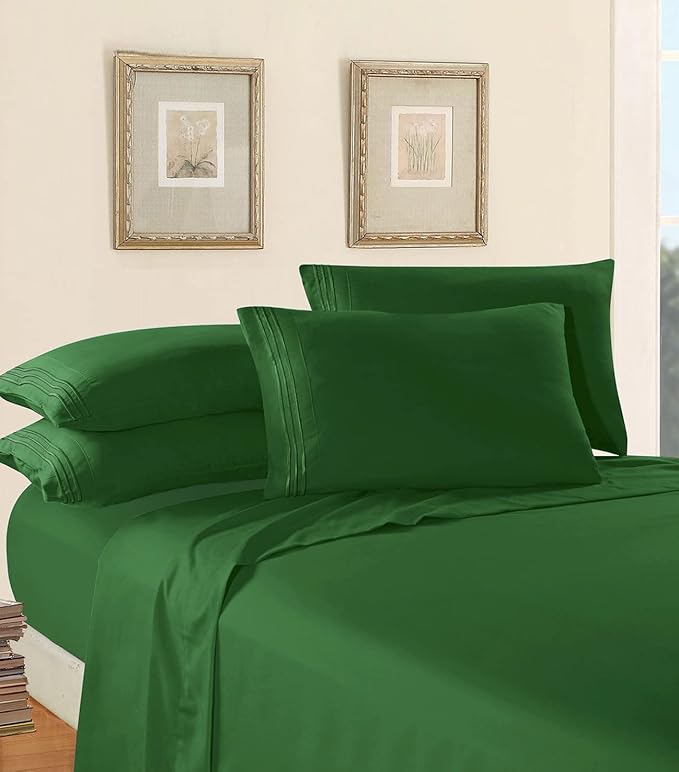 Elegant Comfort Luxury 1500 Premium Hotel Quality Microfiber 4-Piece Sheet Set - Image 3