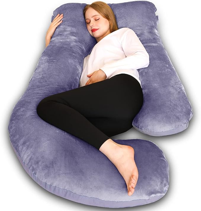 Chilling Home Pregnancy Pillow, U Shaped Full Body Maternity Pillow 58 inch by ChillingHome