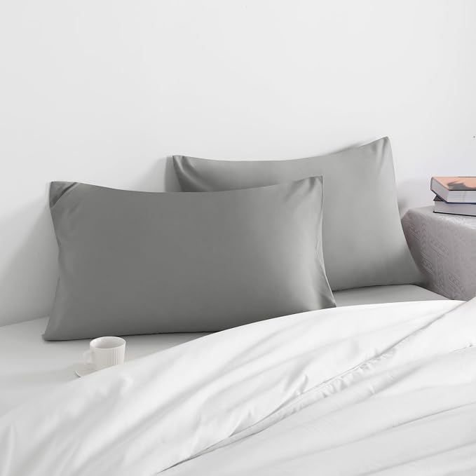 NTBAY Queen Pillow Cases Set of 2, 2 Pack Brushed Microfiber 20x30 Pillow Cases - Image 2