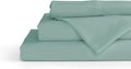 Linen Home 100% Cotton Percale Sheets Queen Size, Aqua Blue, Deep Pocket by LINENHOME
