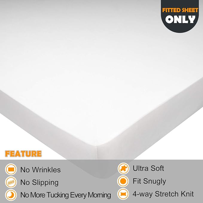 Stretch Twin Fitted Sheet Only - Image 2